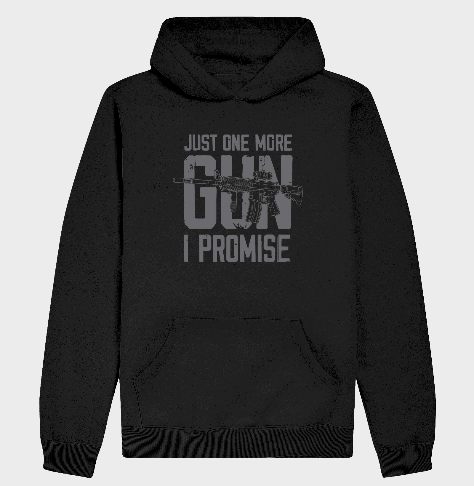 Casaco Moletom Militar Just One More Gun I Promise