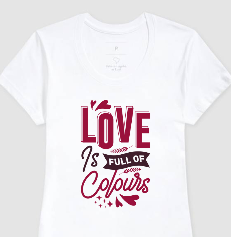 Camiseta Love Full Colours