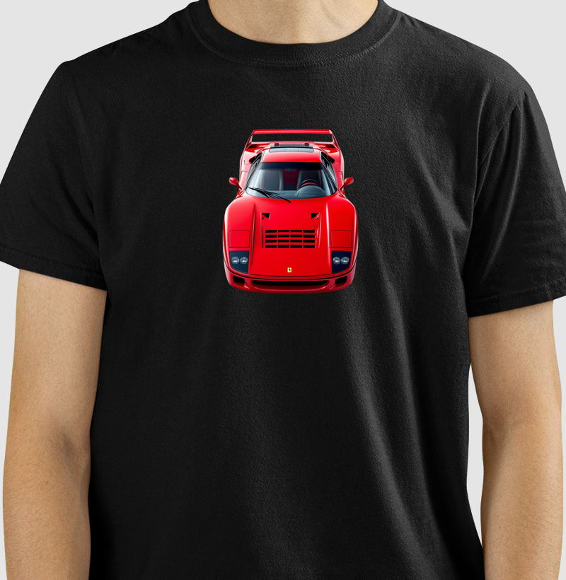 Camiseta Clássica Ferrari F40