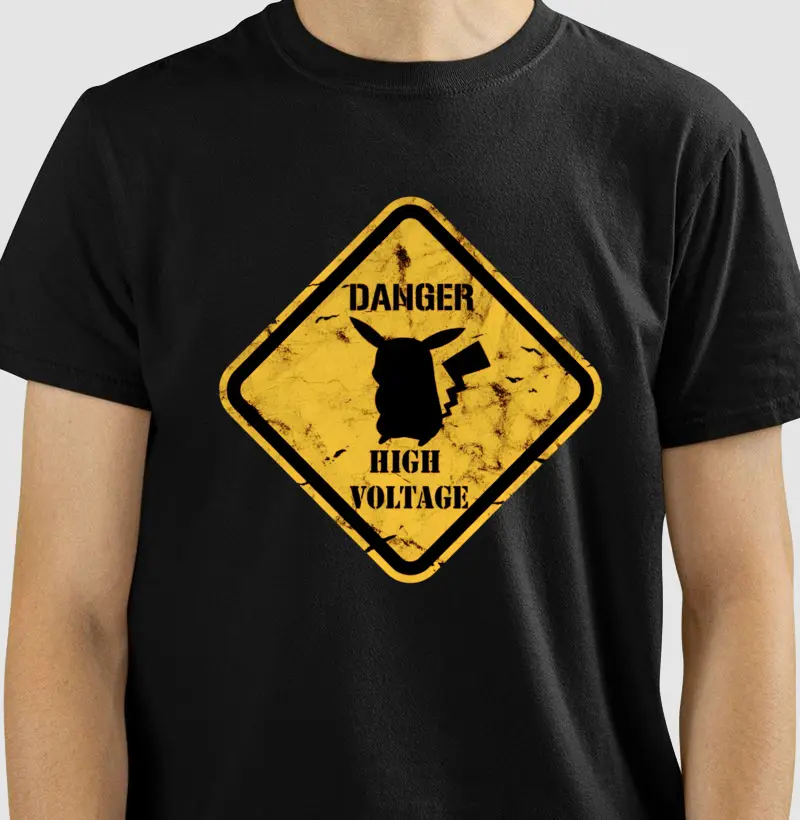 ⚡ Camiseta Pikachu Danger High Voltage