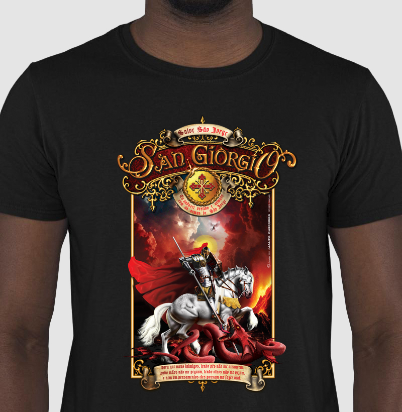 Camisa São Jorge Preta Masculina