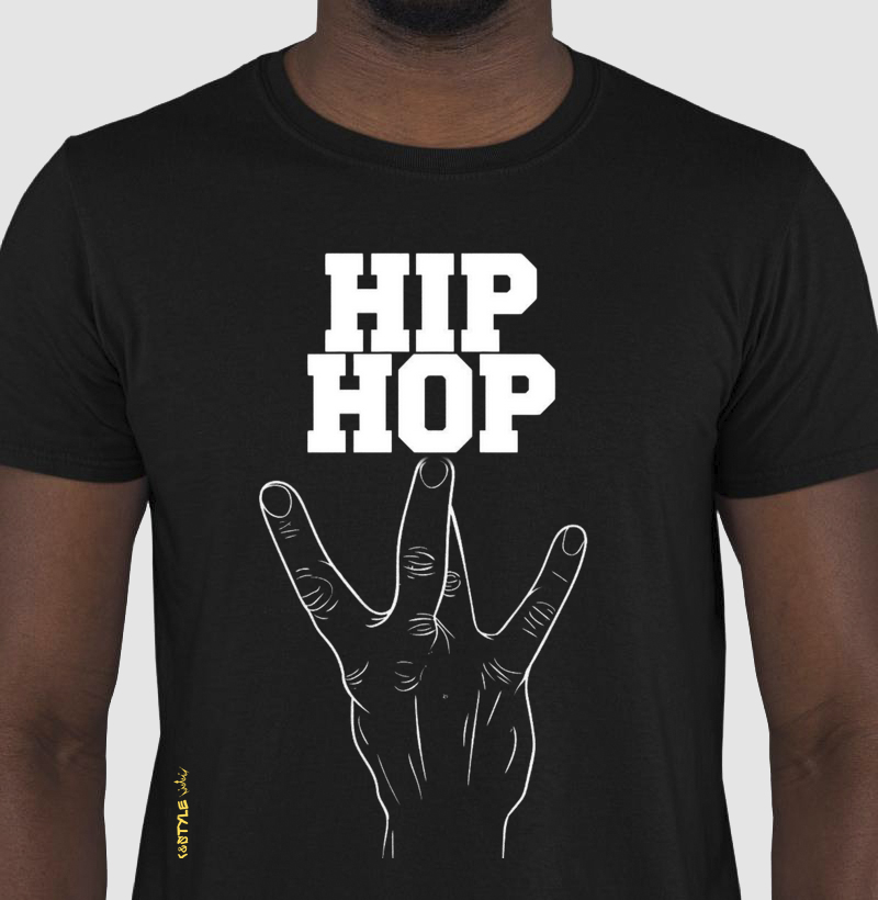 camiseta streetwear HIP-HOP