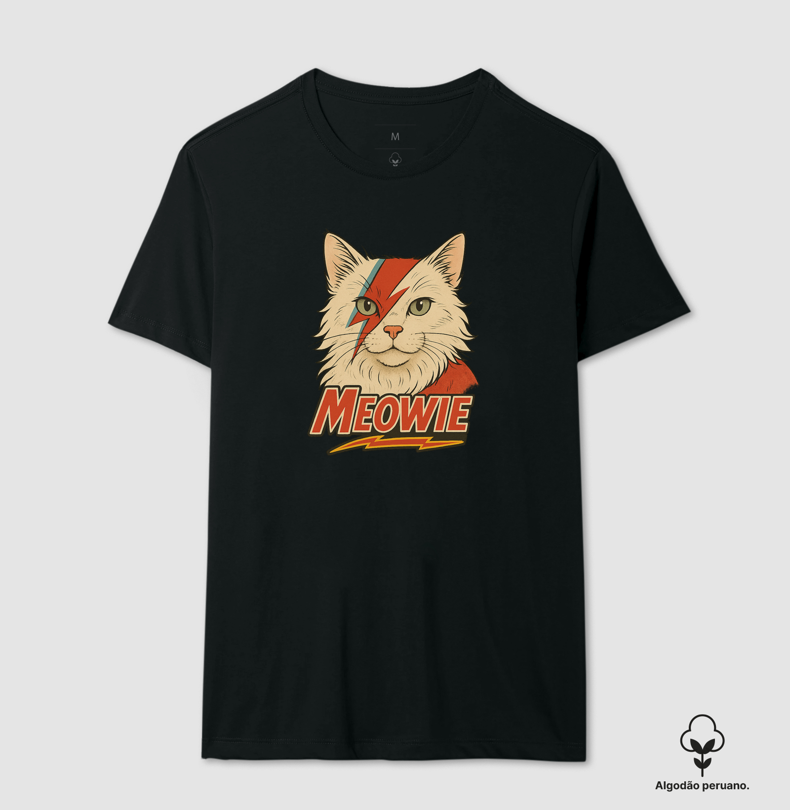 Meowie Presente para Amantes de Gatos, Camiseta Retrô de Gato, Camiseta Divertida de Gato, Roupas para Pets