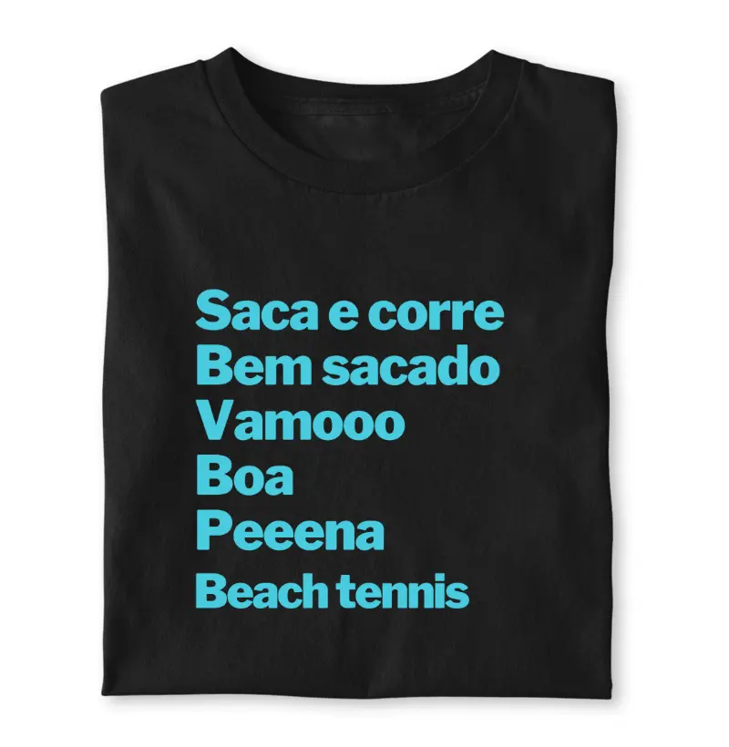 Camiseta frases beach tennis dupla