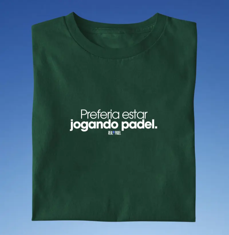 Preferia estar jogando padel