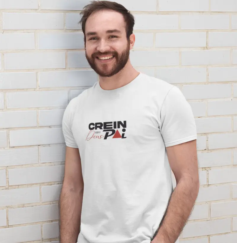 T-Shirt Masculino Branca - Crein Deus Pai