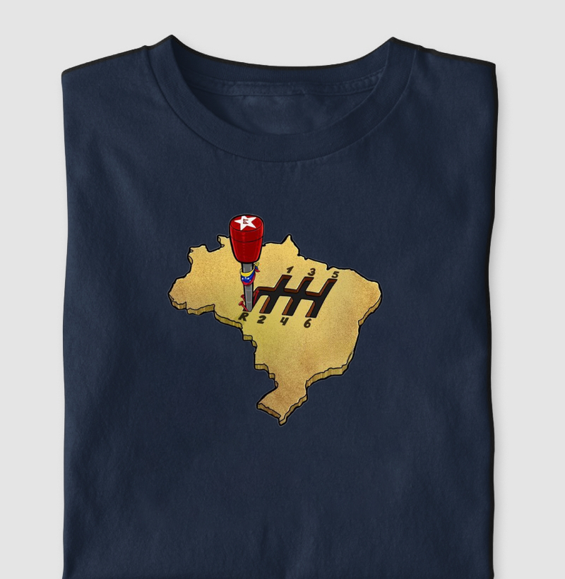 Camiseta PT dando Ré no Brasil