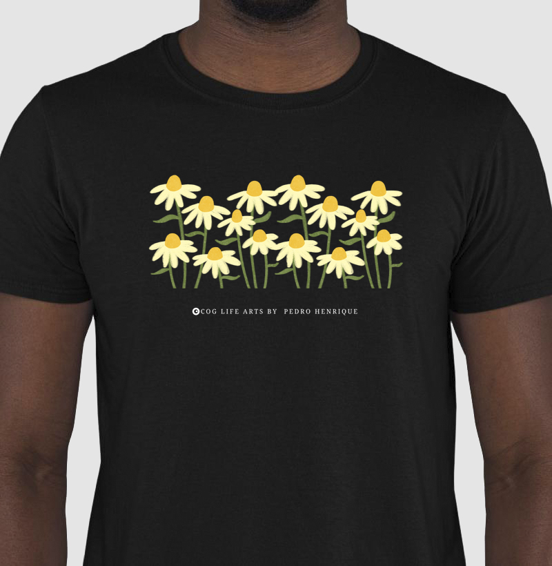 Camiseta Adulto Margaridas by Pedro Campos