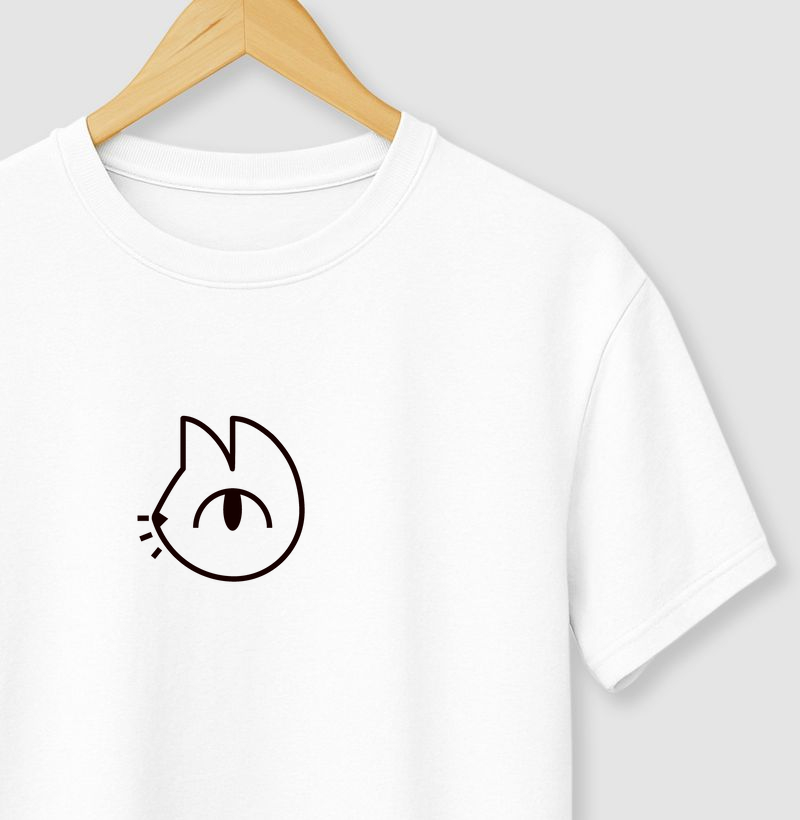 Camiseta Básica - Gatoon Preto Central