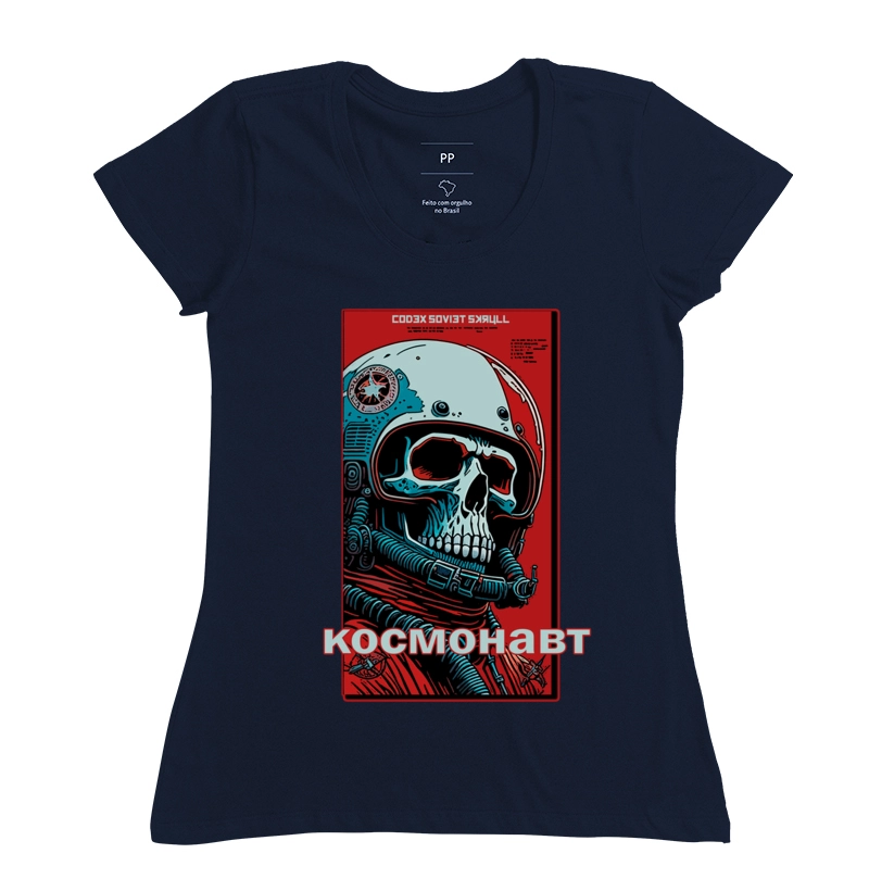 CAMISETA COSMONAUTA SKULL