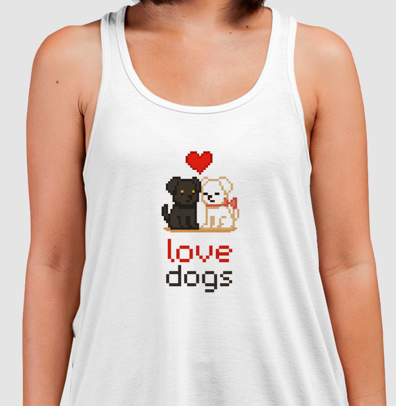 Pixel love dogs