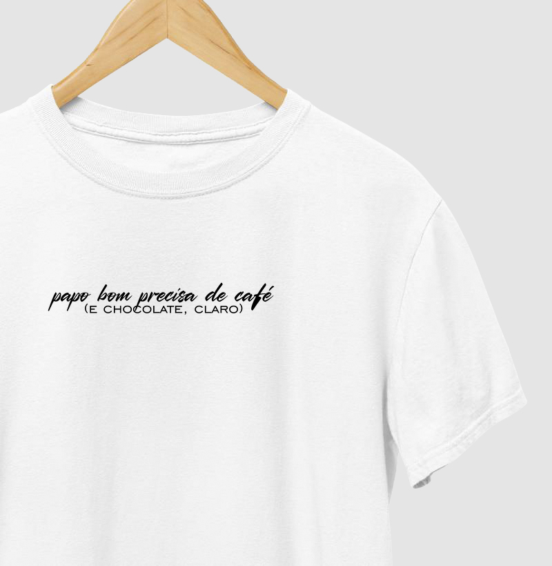T-shirt Café e Chocolate