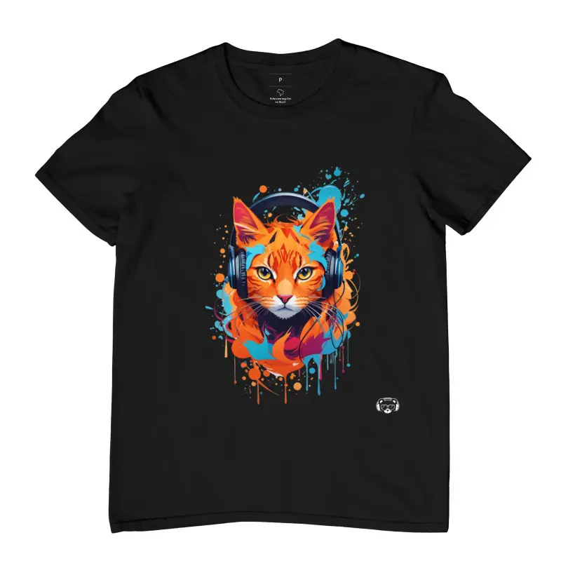 Camiseta Garfield Headphones