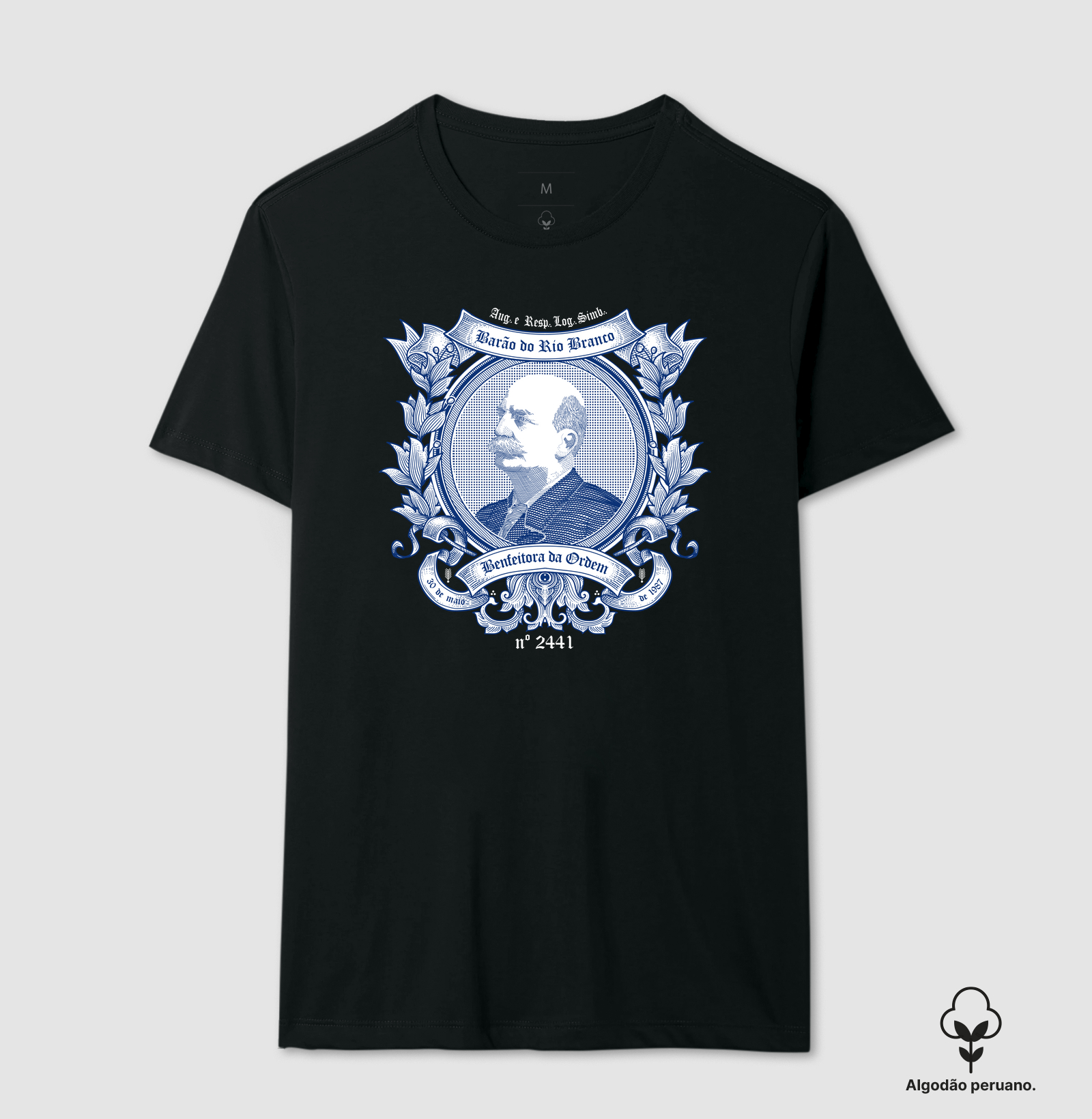 Camiseta exclusiva ARLS Barão do Rio Branco Nº 2441 - Benfeitora da Ordem
