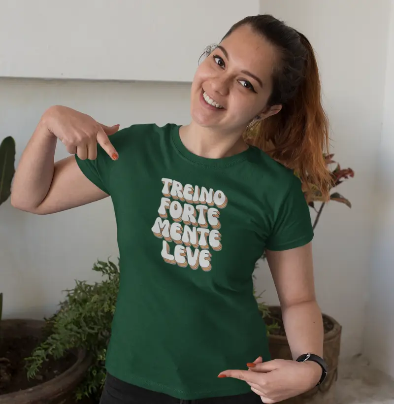 Camiseta Retro Fitness | Treino Forte, Mente Leve