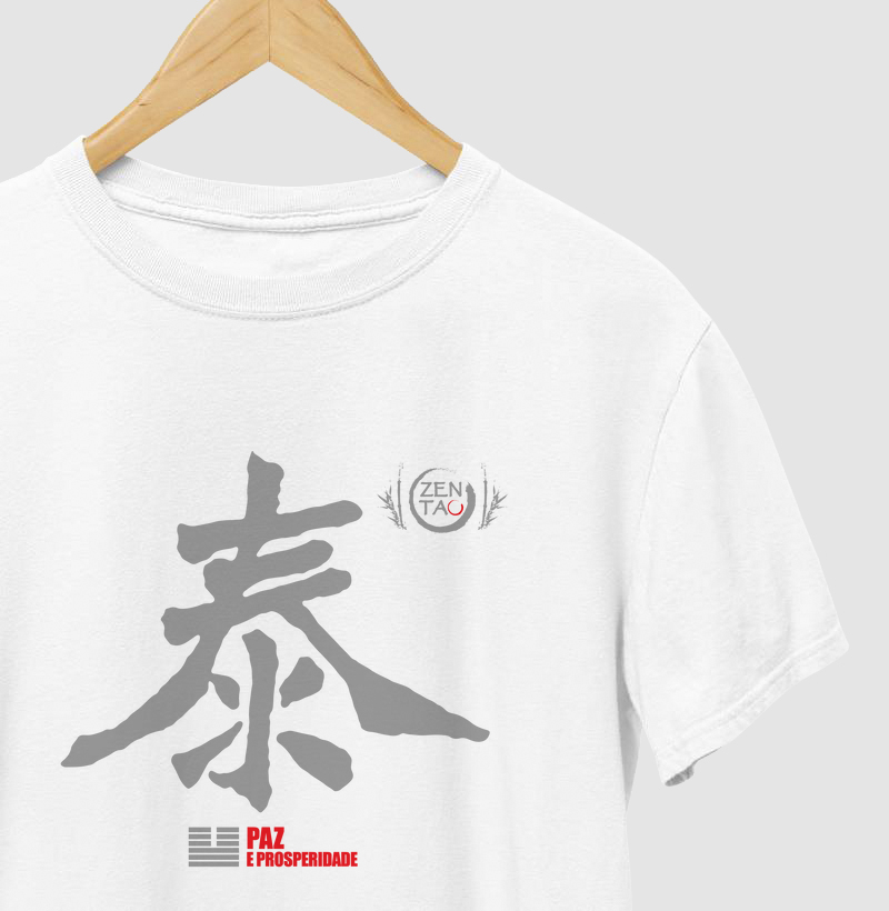 I-Ching: Paz e Prosperidade (estampa cinza)