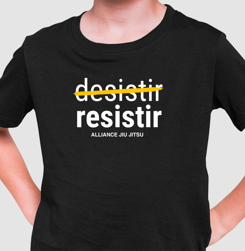 Camiseta Infantil Resistir I Preto