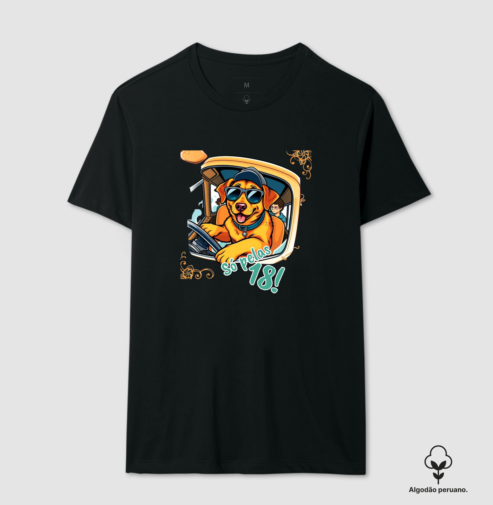 Camiseta Algodão Peruano Só Pelas 18