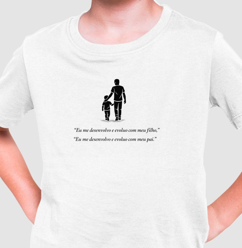 Eu me desenvolvo e evoluo com meu pai.