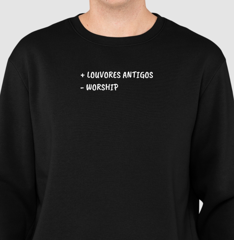 Camisa "+ Louvores antigos/ - Worship"