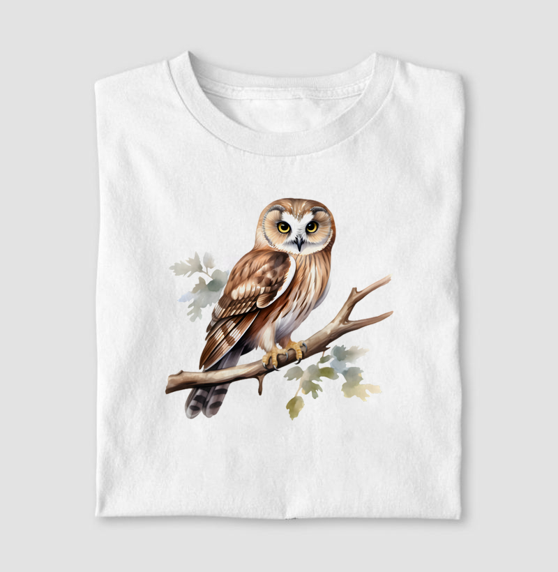 Coruja aquarela