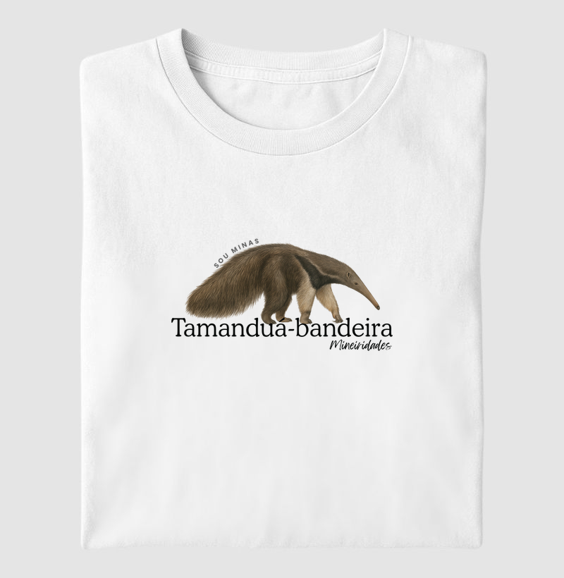 Camiseta Tamanduá-Bandeira | Fauna Brasileira | Conservação