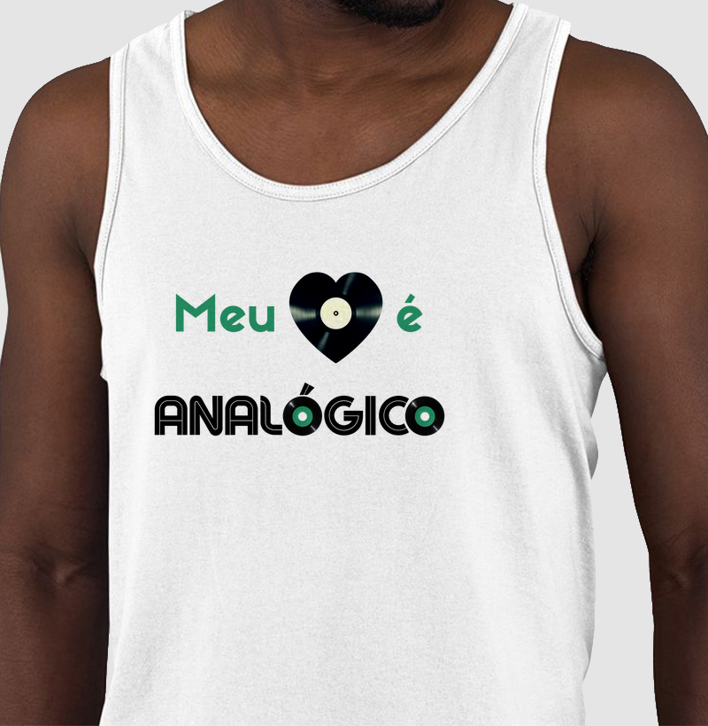 MEU CORAÇÃO É ANALÓGICO - Verde e Preto
