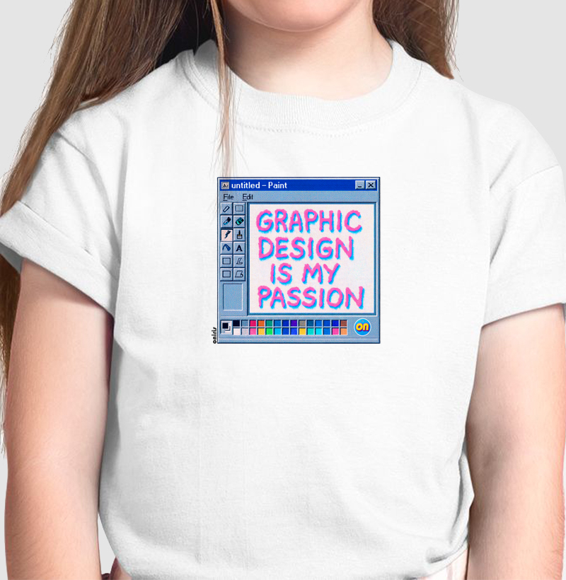 camiseta infantil Paint 95