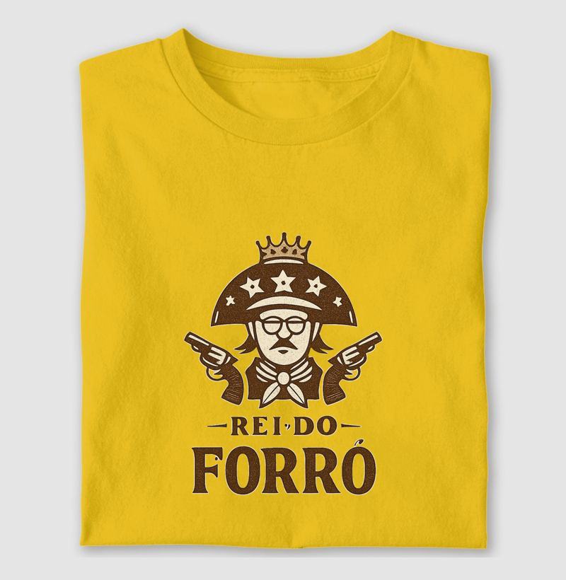 Lampião estilizado + “Rei do Forró”