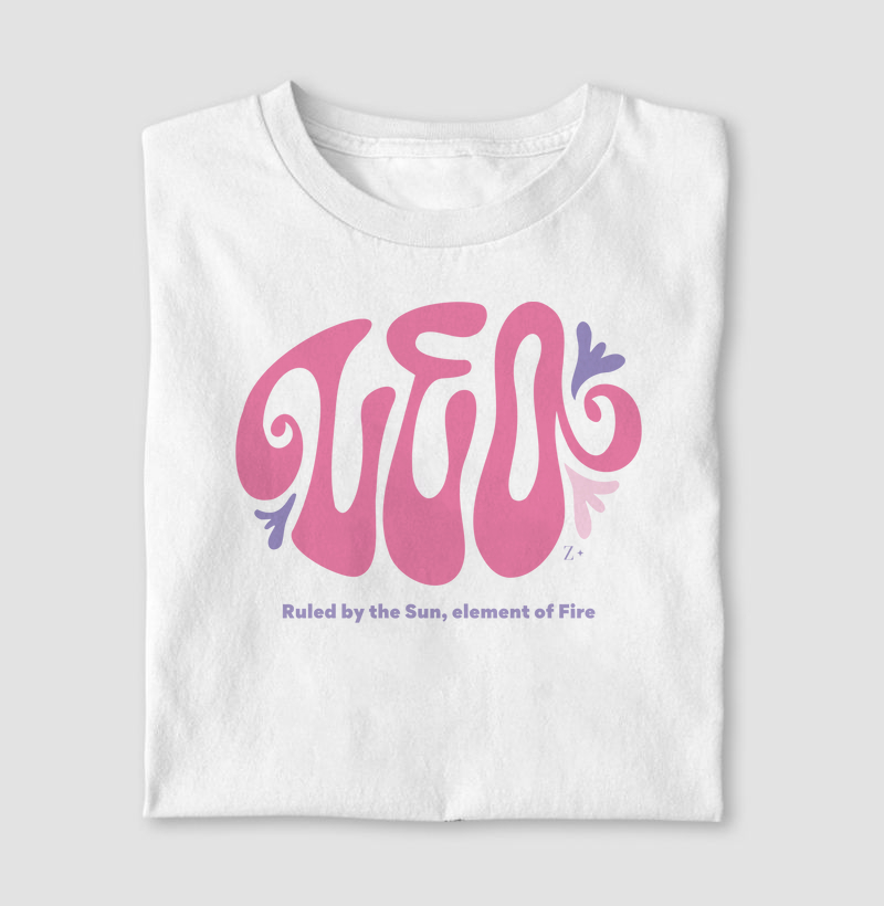 Camiseta Signos LEÃO - LEO LETTRING