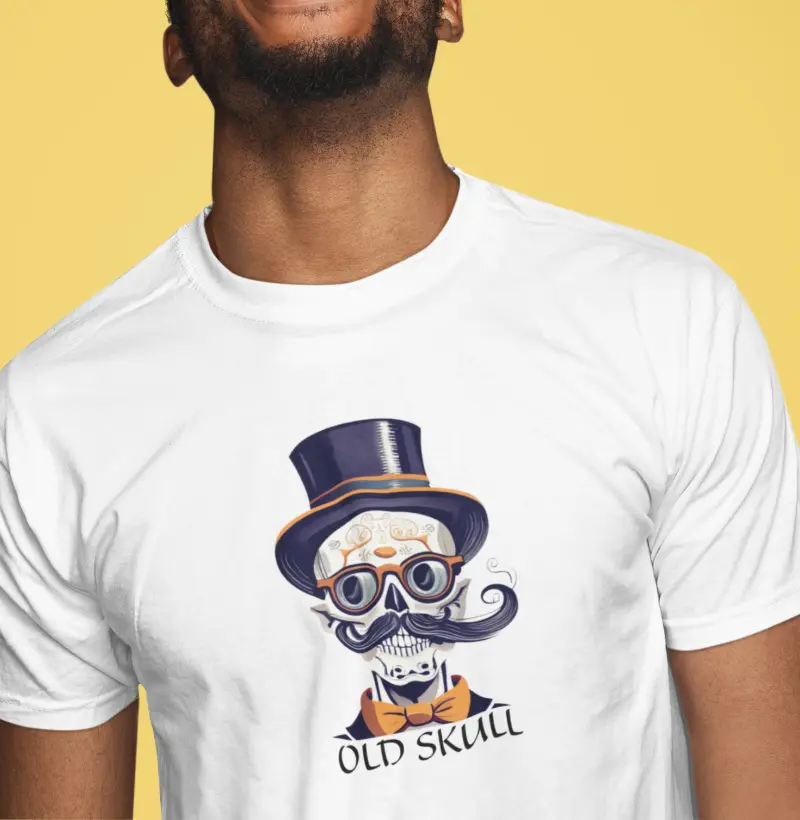 Camiseta Old Skull - Qualidade Reserva