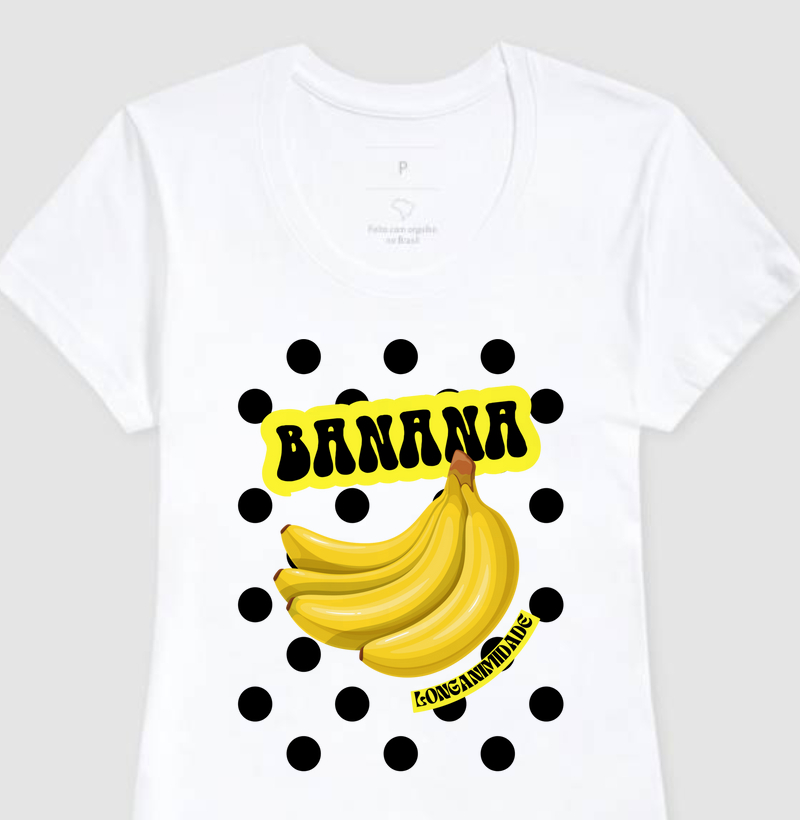 🍌 T-shirt Banana - Coleção Doce Fruto 🍌