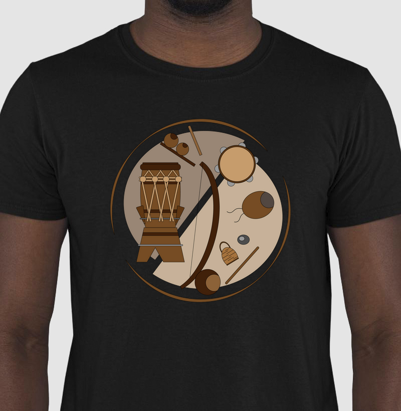 Camiseta Original Capoeira Instrumentos
