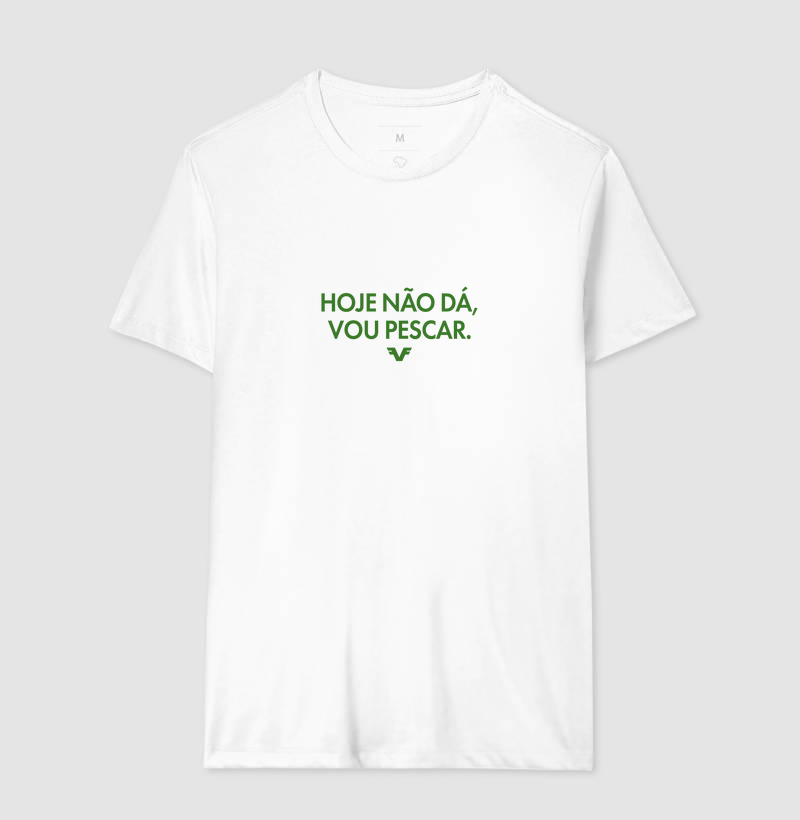 Camiseta KIDS Hoje não dá, vou pescar.
