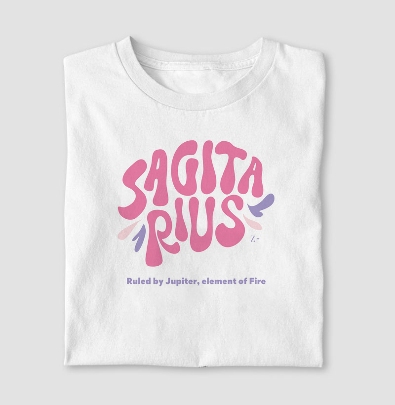 Camiseta Signos SAGITÁRIO - SAGITARIUS LETTRING