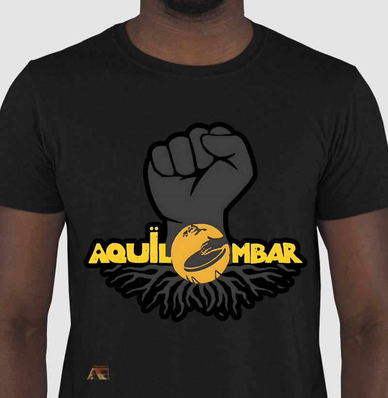 Camiseta Aquilombar Símbolo de Resistência e Raízes 100% algodão