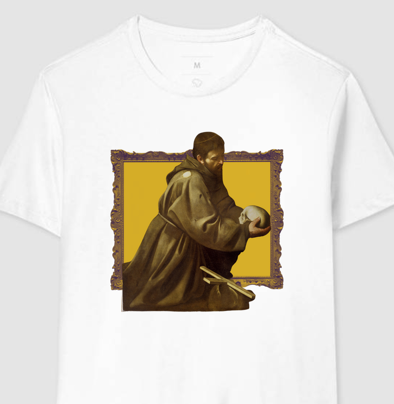 Camiseta Memento Mori: São Francisco de Assis