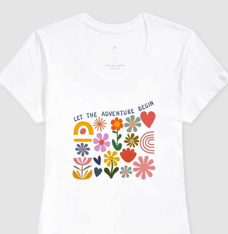 Camiseta Flowers - Feminina