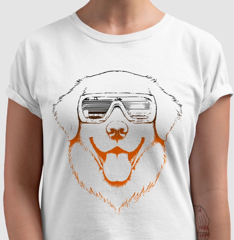 Camiseta Golden Retriever degradê! 