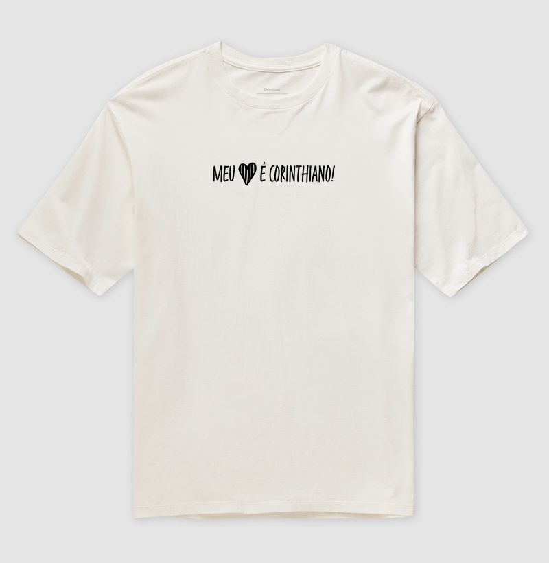 Camiseta Oversized - Meu Coração é Corinthiano!