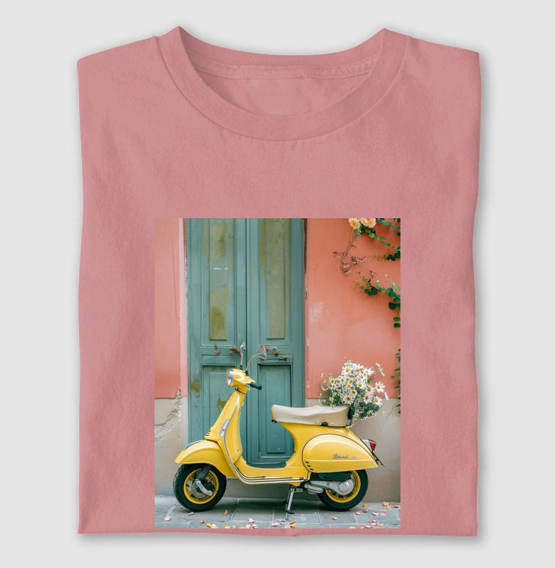 Yellow Vespa