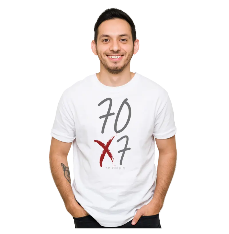 Camiseta 70x7 Perdão