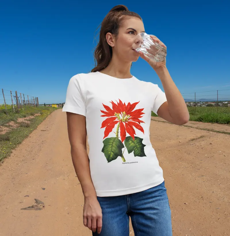Baby Look Euphorbia pulcherrima t-shirt