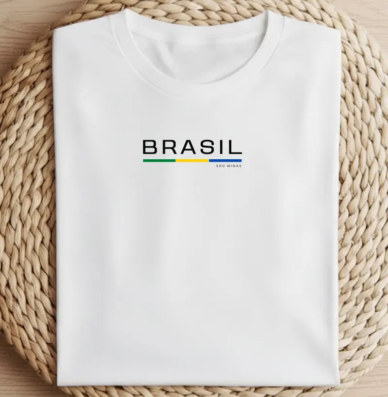 Camiseta Copa Brasil | Bandeira Verde e Amarela | Orgulho Brasileiro