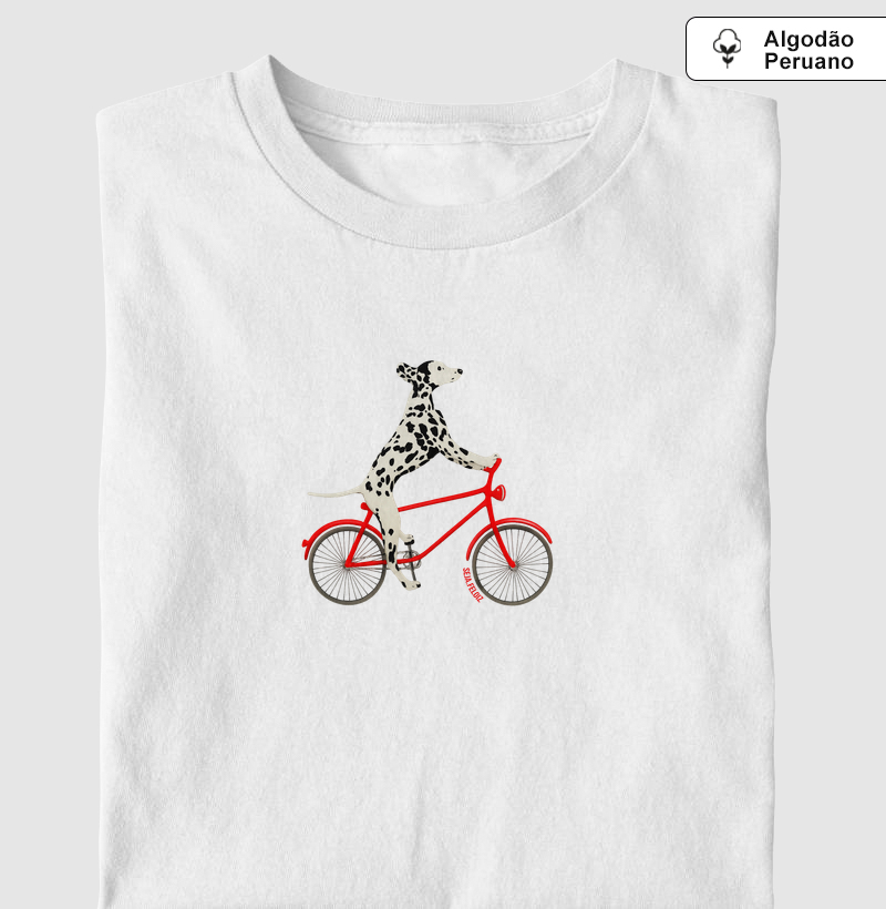 Dálmata Bicicleta Vermelha