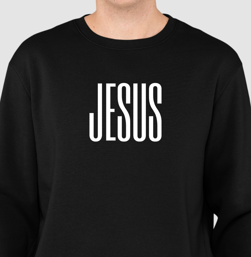 Jesus: Moletom Slim - Fé e Simplicidade