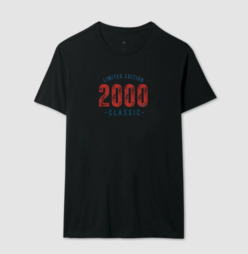 Camiseta Casual Clássica Ano Nascimentos