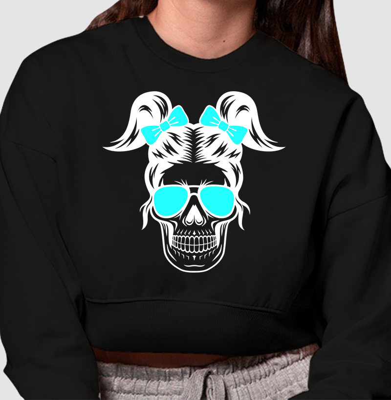 Caveira mulher branco