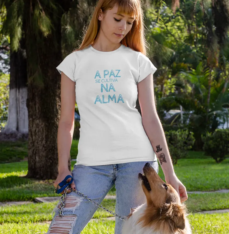 Camiseta Adulto A Paz by Miguel Najar