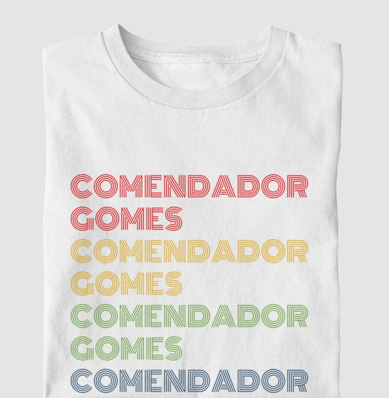 Comendador Gomes Letreiro Retrô